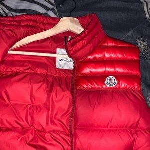 Men’s Moncler red Vest.